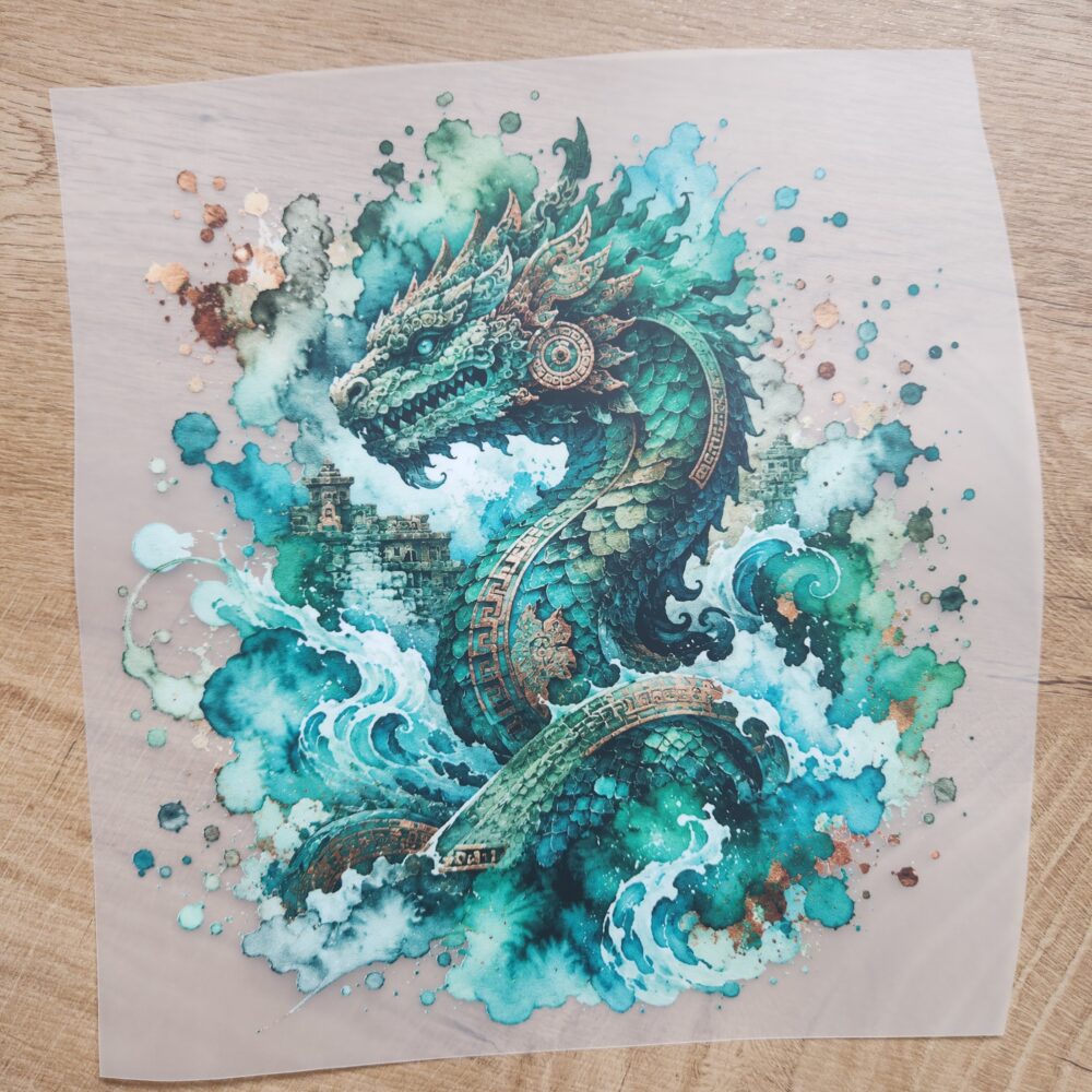 Bügelbild - Drache - 20cm