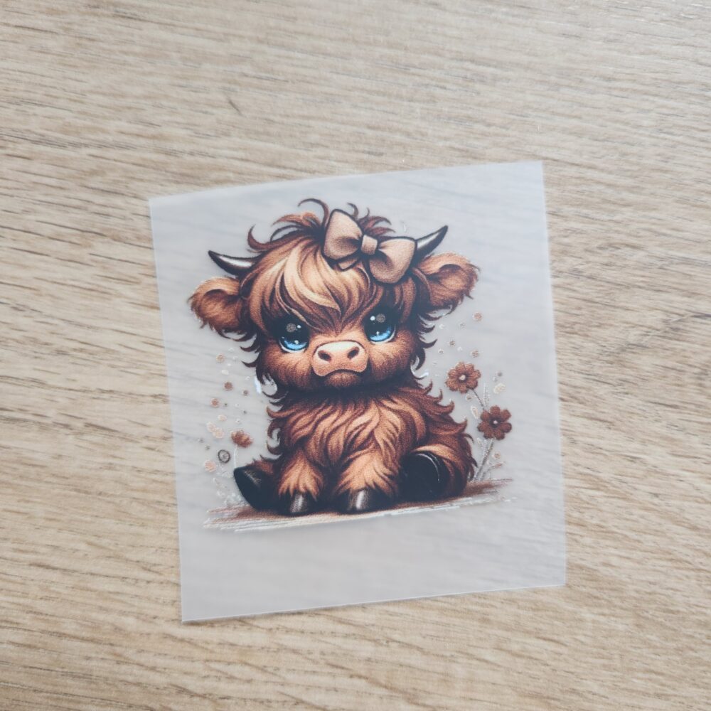 Bügelbild - Kuh Braun - 5cm