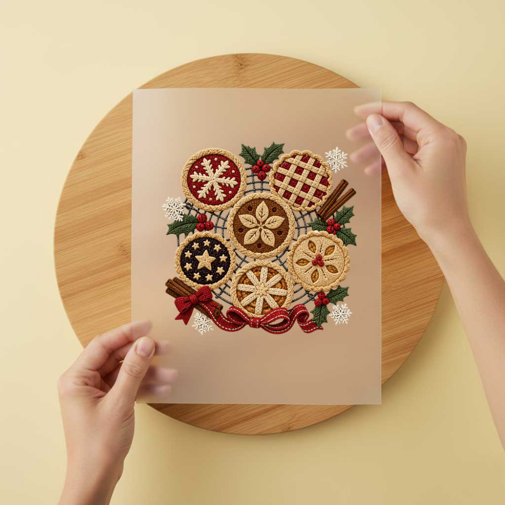 Bügelbild/Sticker Christmas Traumfänger Gestrickt