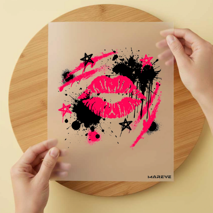 Bügelbild/Sticker Muster - Lippe – DTF Bügelbild und UV DTF Sticker