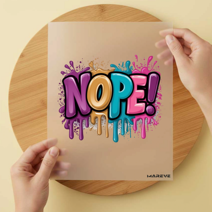 Bügelbild/Sticker Nope Bügelbild/Sticker Nope – DTF Bügelbild und UV DTF Sticker