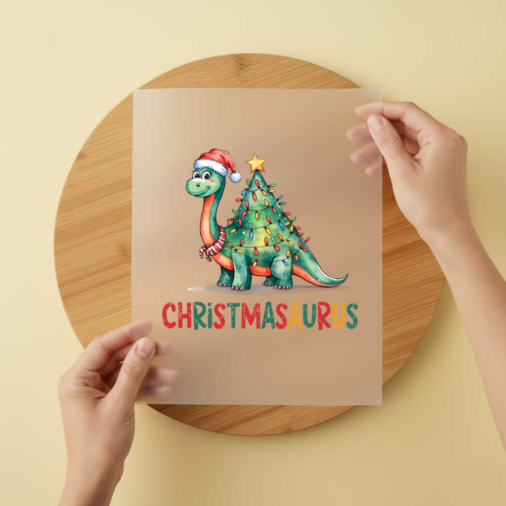 Bügelbild/Sticker Christmasaurus