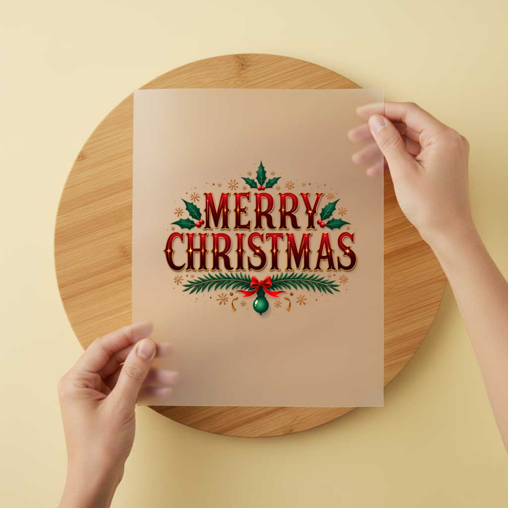Bügelbild/Sticker Christmas Schriftzug