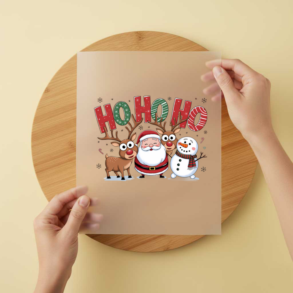 Bügelbild/Sticker HoHoHo Weihnachten