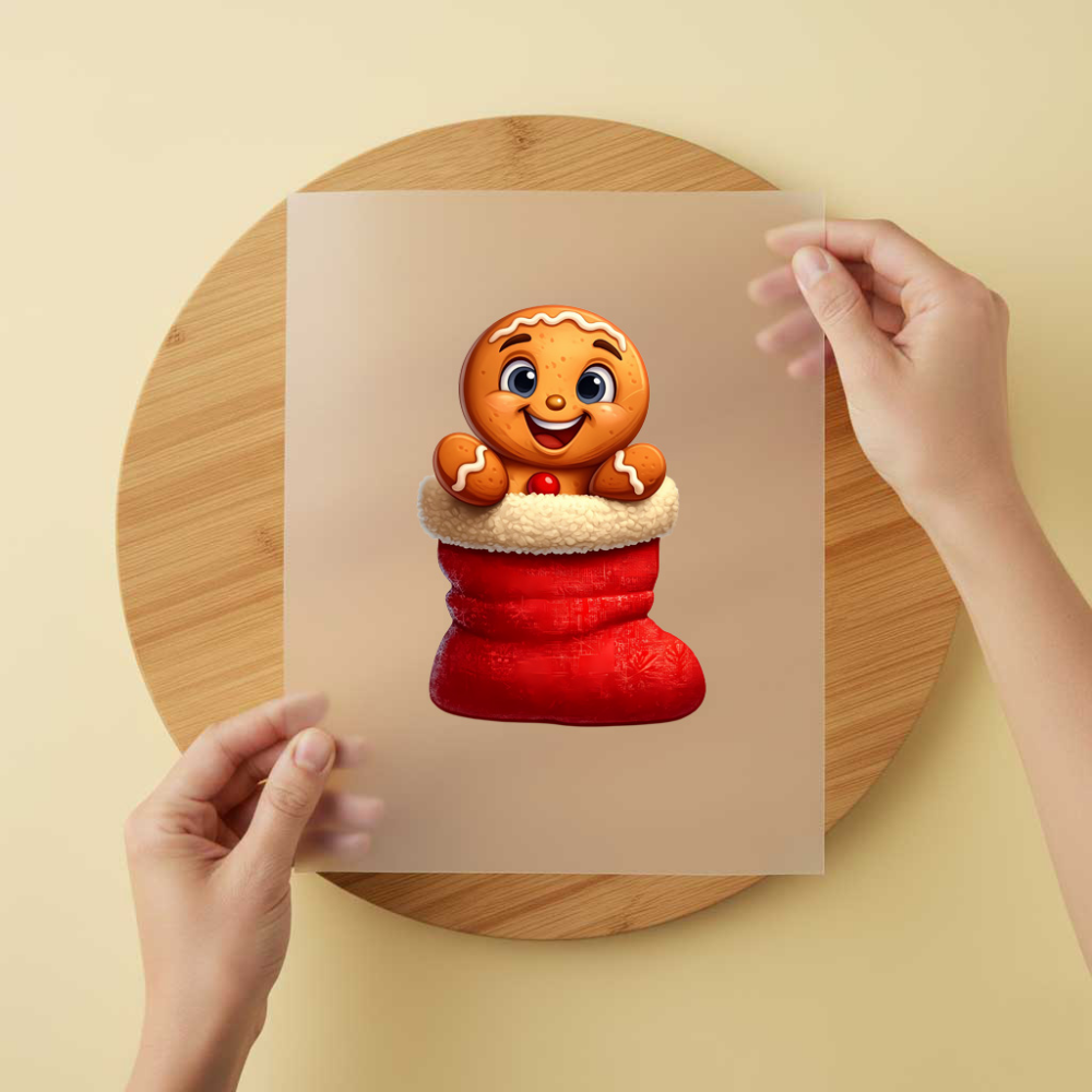 Bügelbild/Sticker Pfefferkuchen Im Stiefel