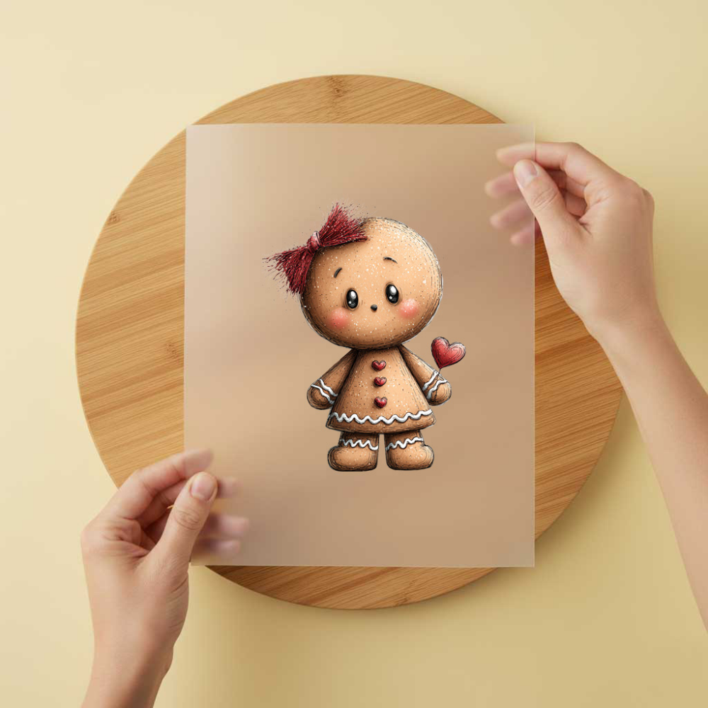 Bügelbild/Sticker Pfefferkuchen Mädchen