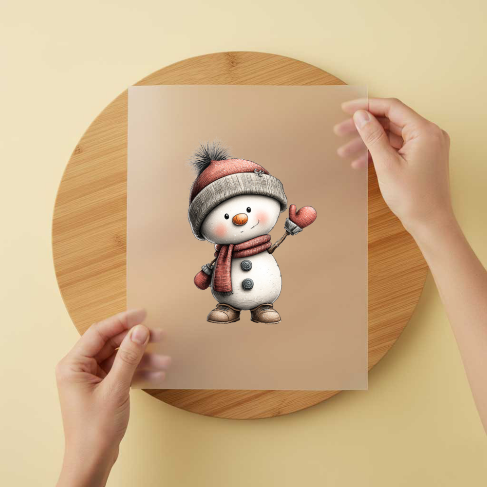 Bügelbild/Sticker Schneemannjunge