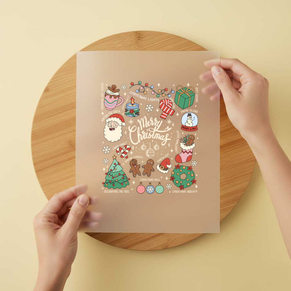 Bügelbild/Sticker Weihnachtsdekor