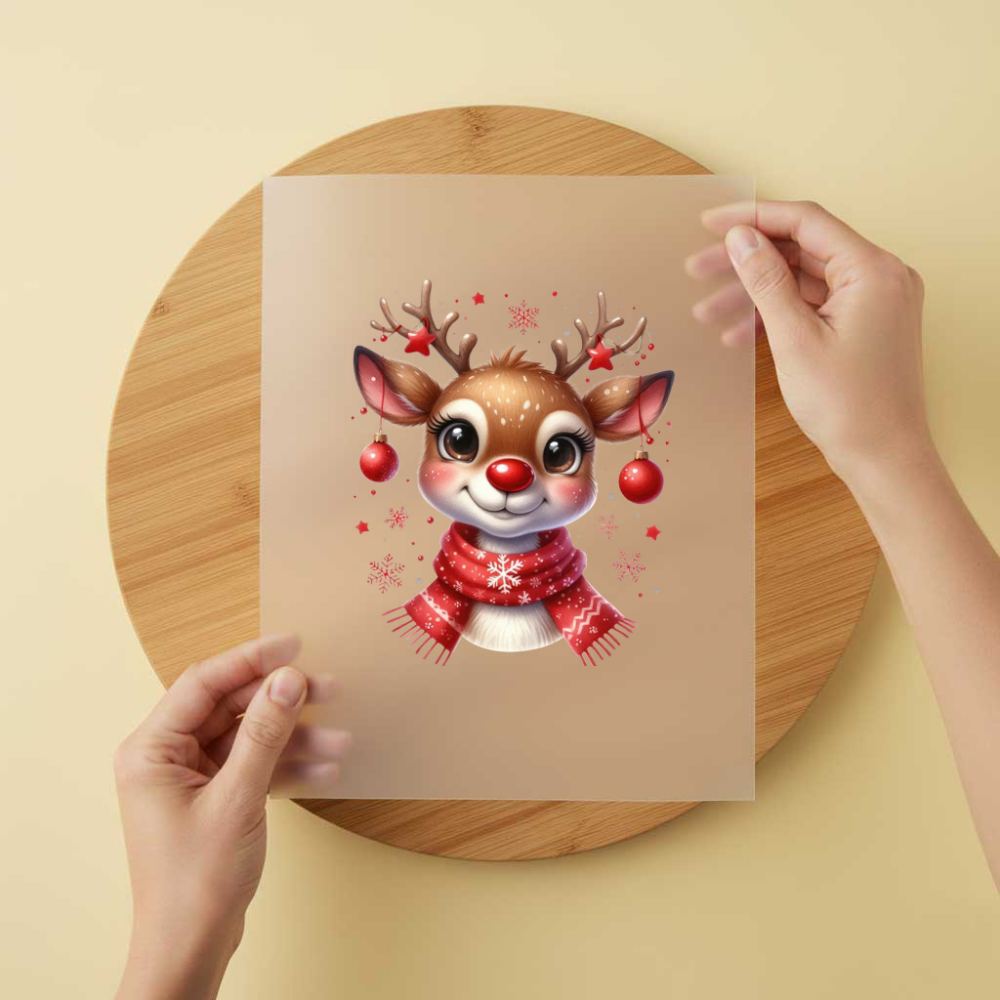 Bügelbild/Sticker Weihnachtselch