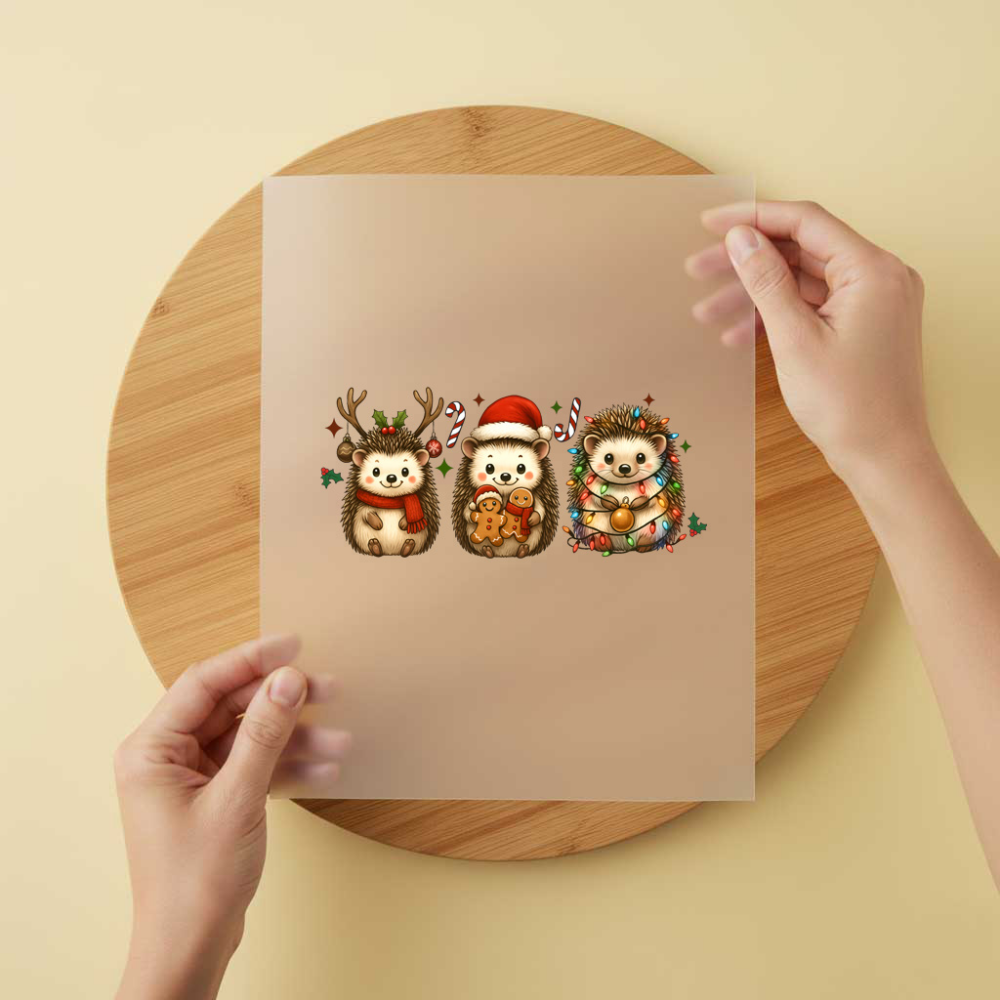 Bügelbild/Sticker Weihnachtsigel