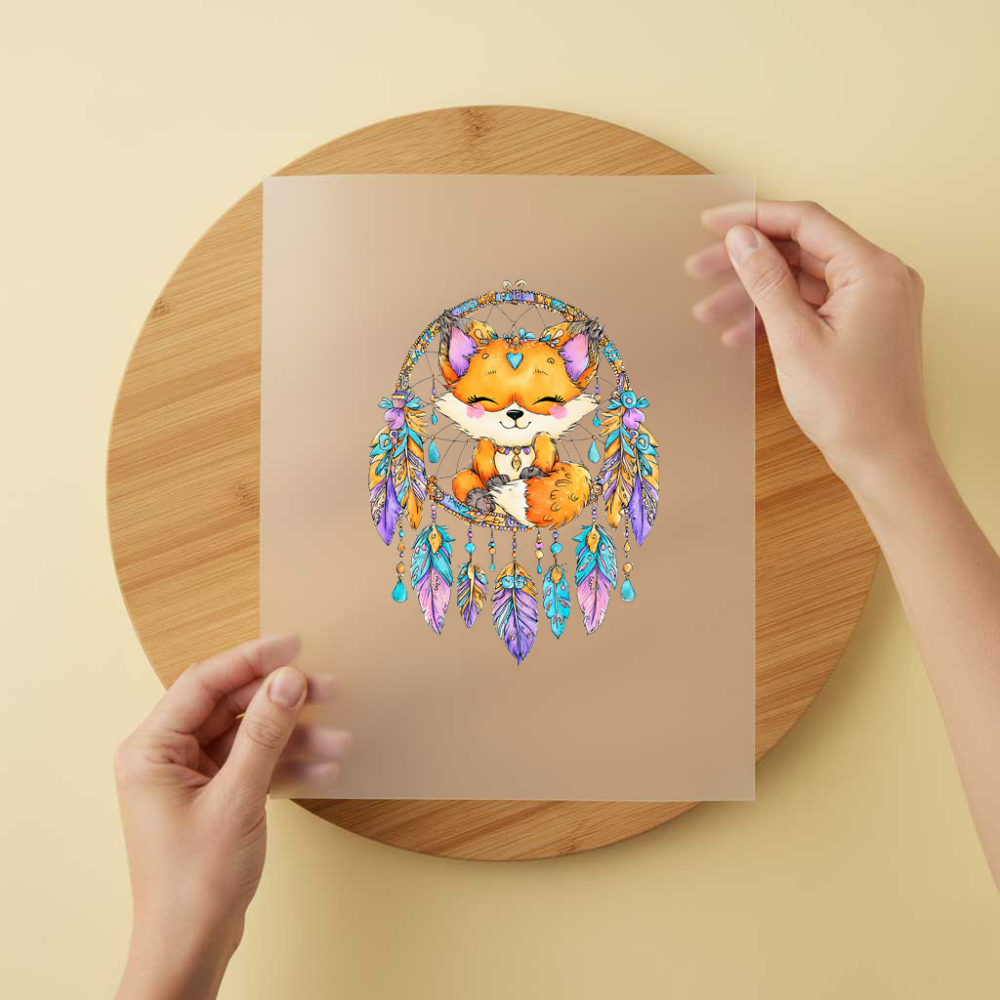 Bügelbild/Sticker Cute Fuchs Traumfänger