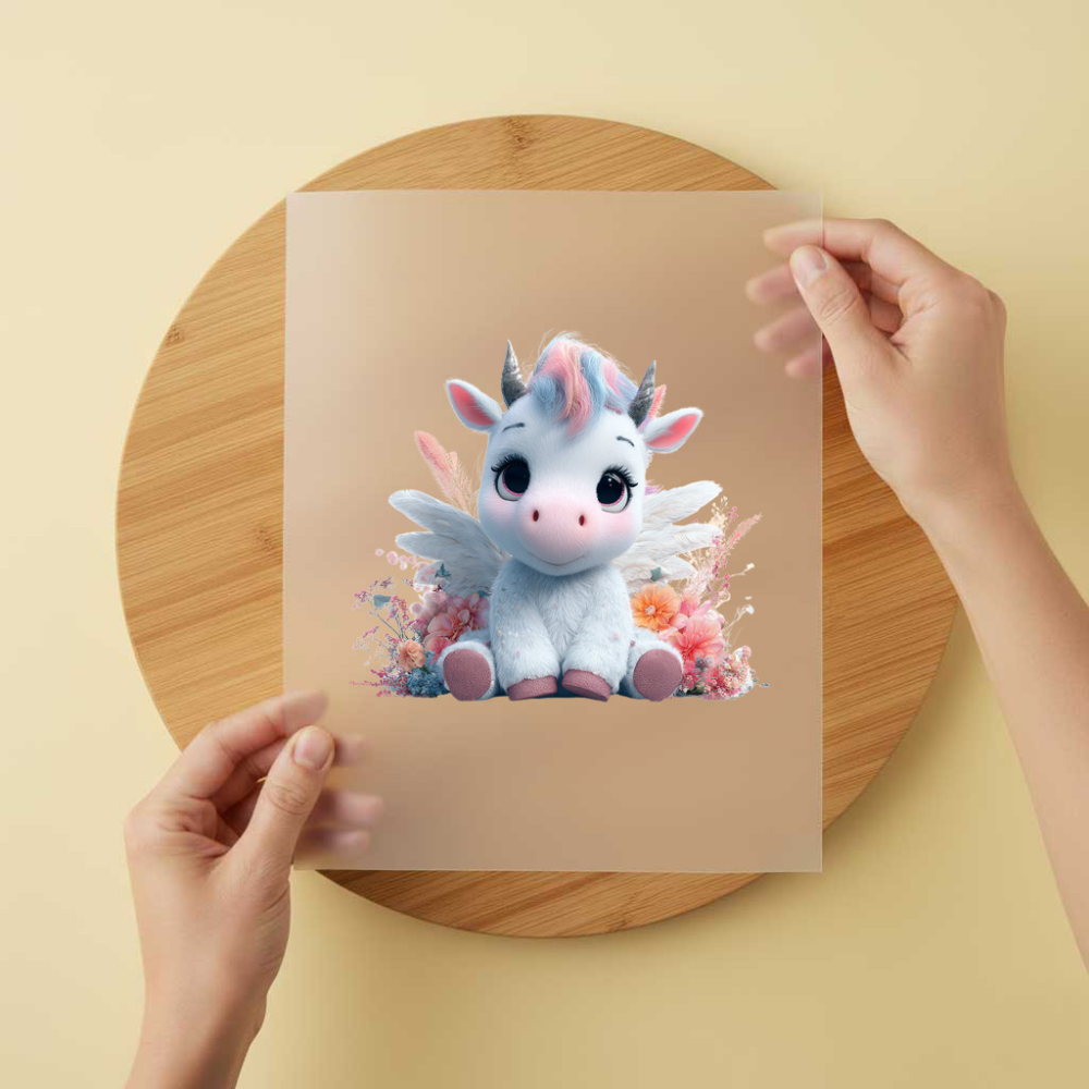 Bügelbild/Sticker Einhornbaby Engel