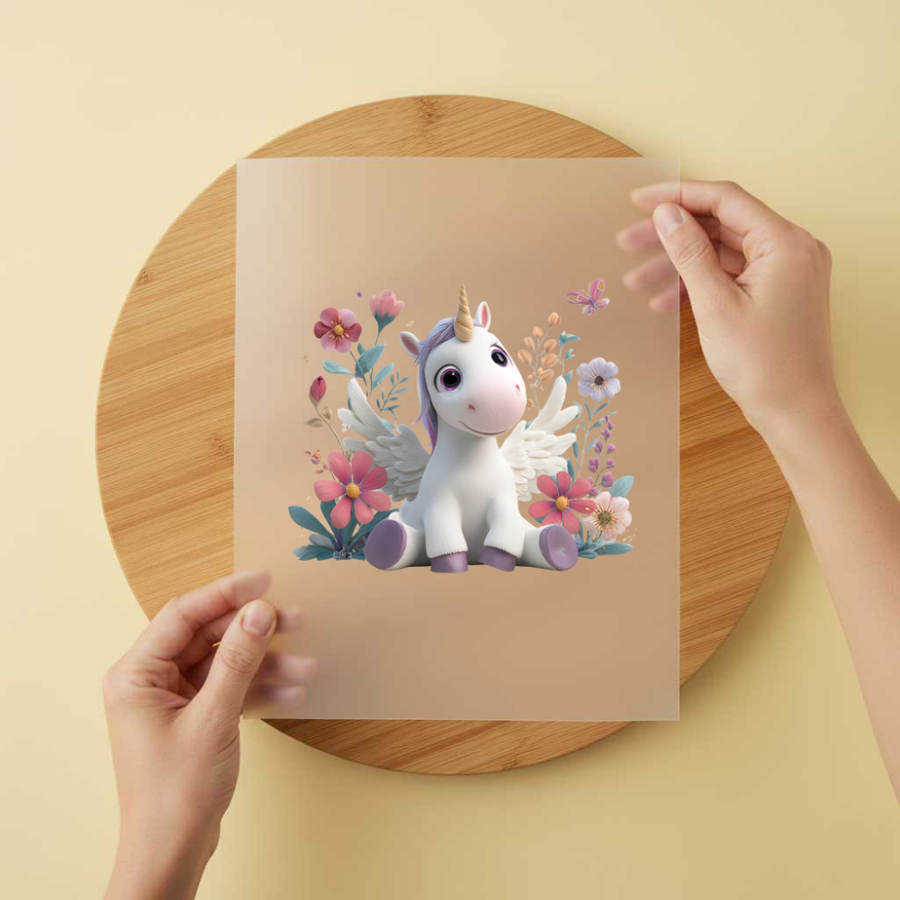 Bügelbild/Sticker Einhorn Engel