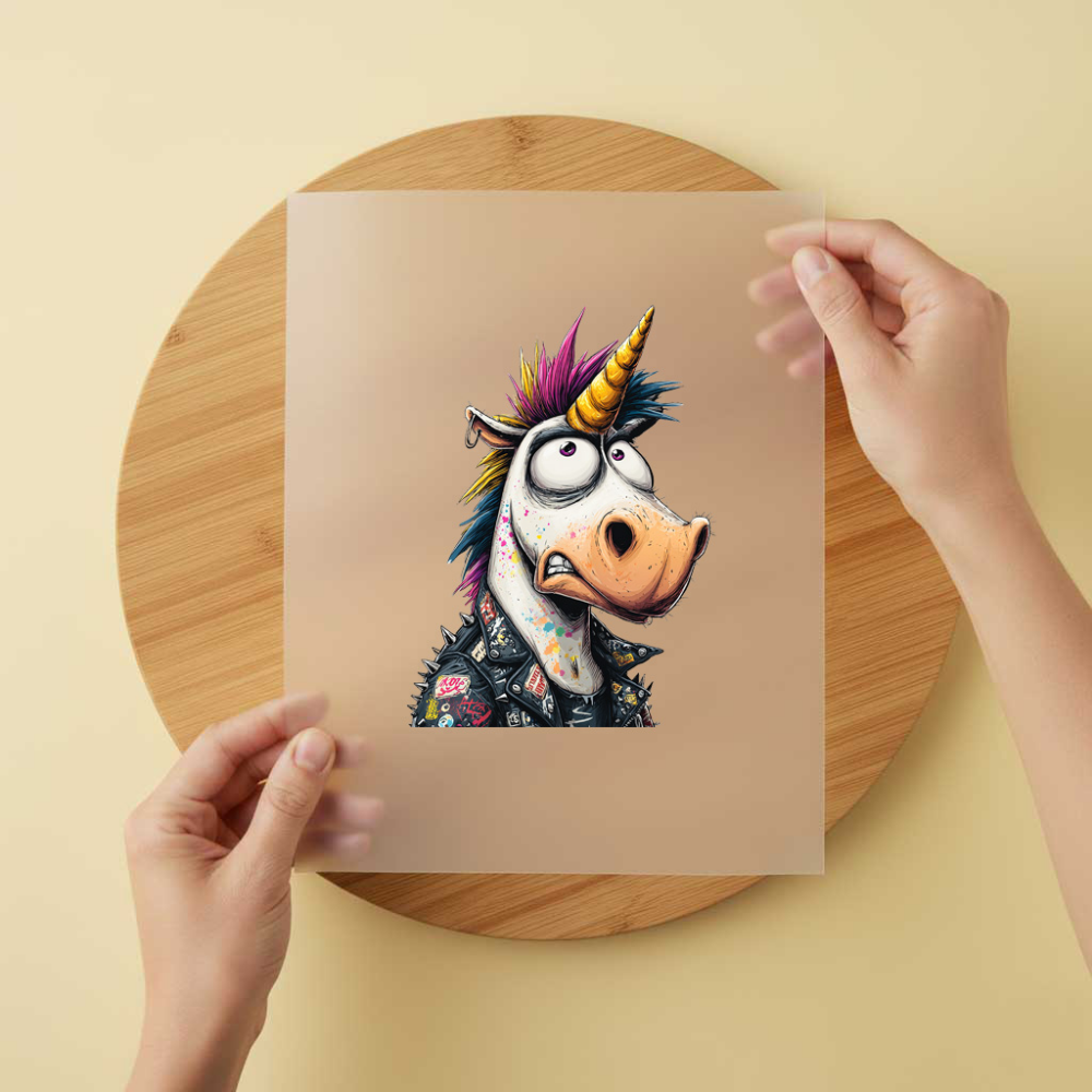 Bügelbild/Sticker Einhorn Punk