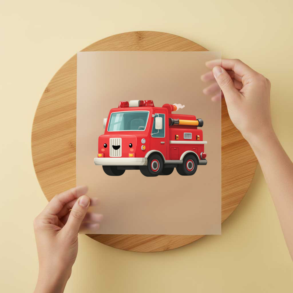 Bügelbild/Sticker Kinder Feuerwehr