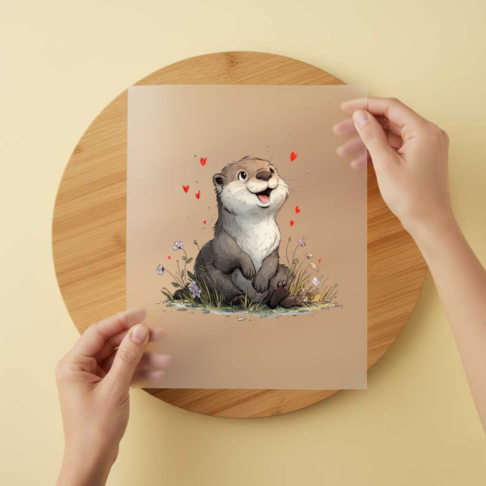 Bügelbild/Sticker Otter Love