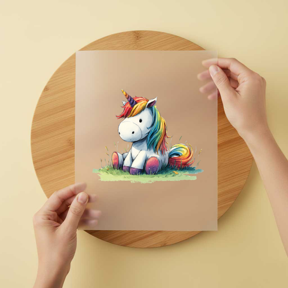 Bügelbild/Sticker Unicorn Rainbow