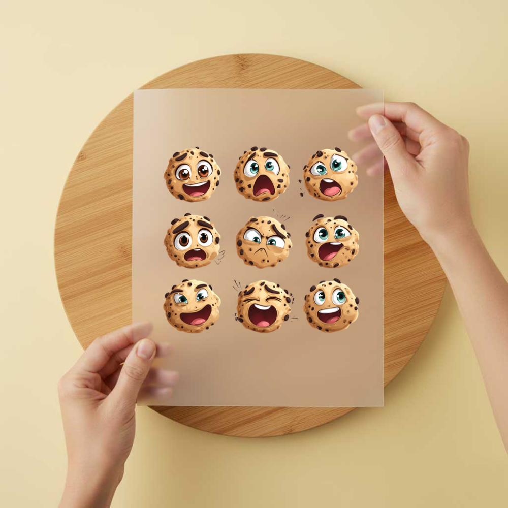 Bügelbild/Sticker Cookie Smile Set
