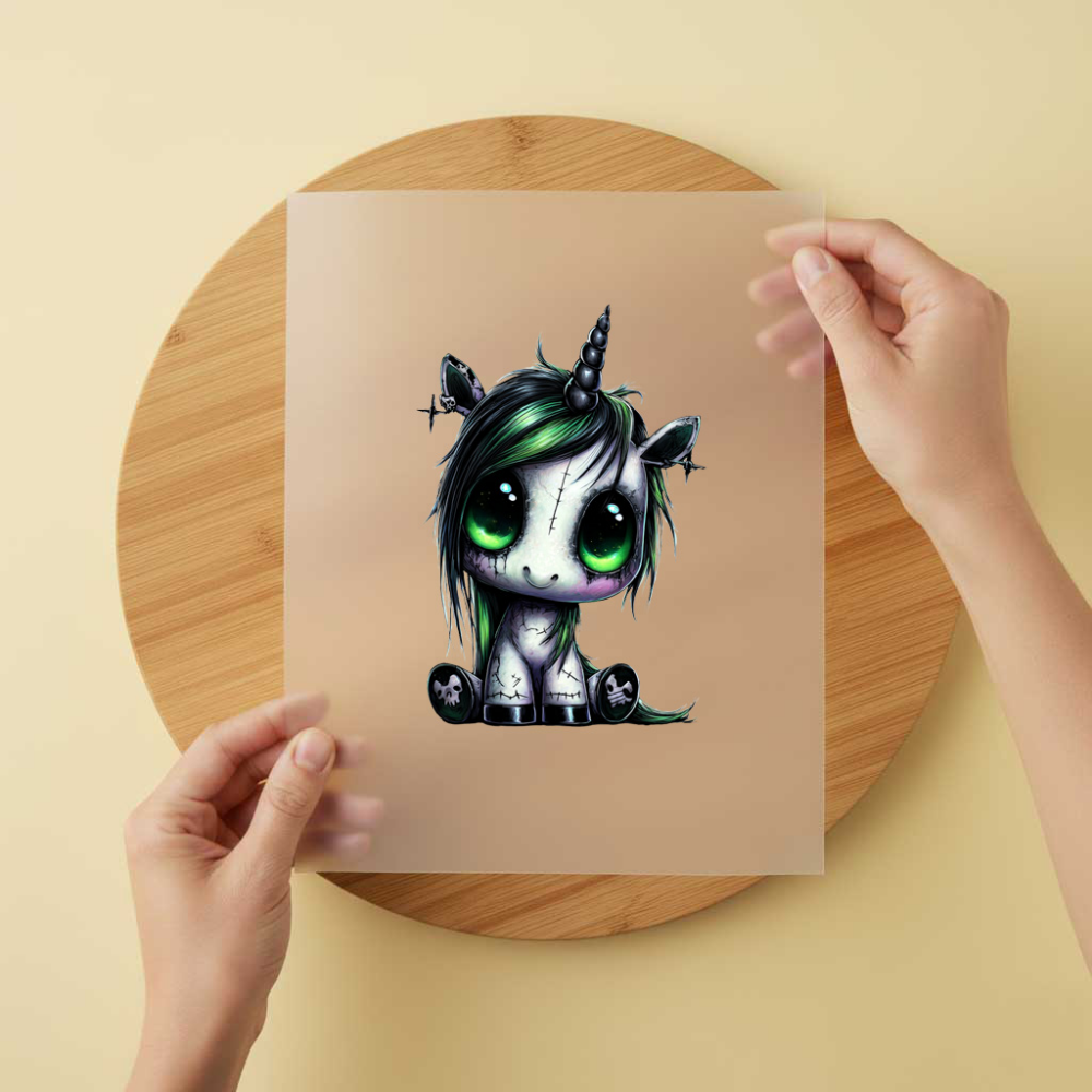 Bügelbild/Sticker Einhorn Green Eye