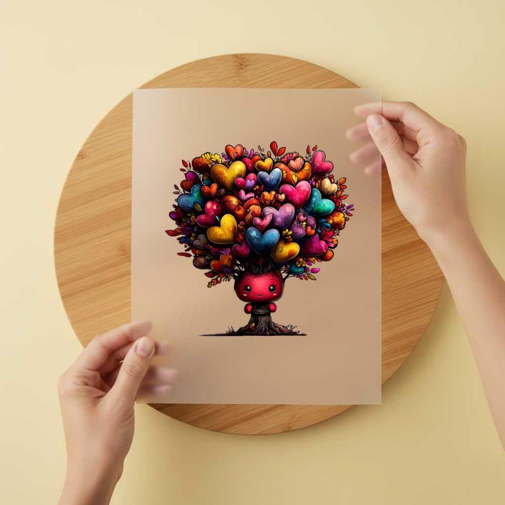 Bügelbild/Sticker Herzbäumchen