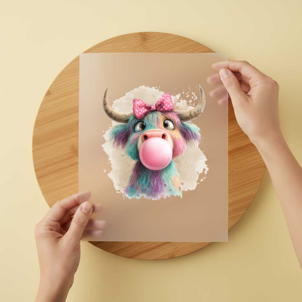 Bügelbild/Sticker Highland Kuh Mareve Cute