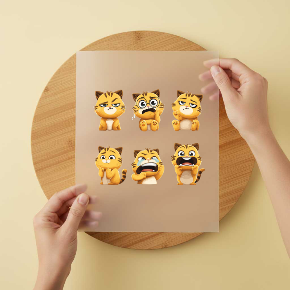 Bügelbild/Sticker Katzenset 2