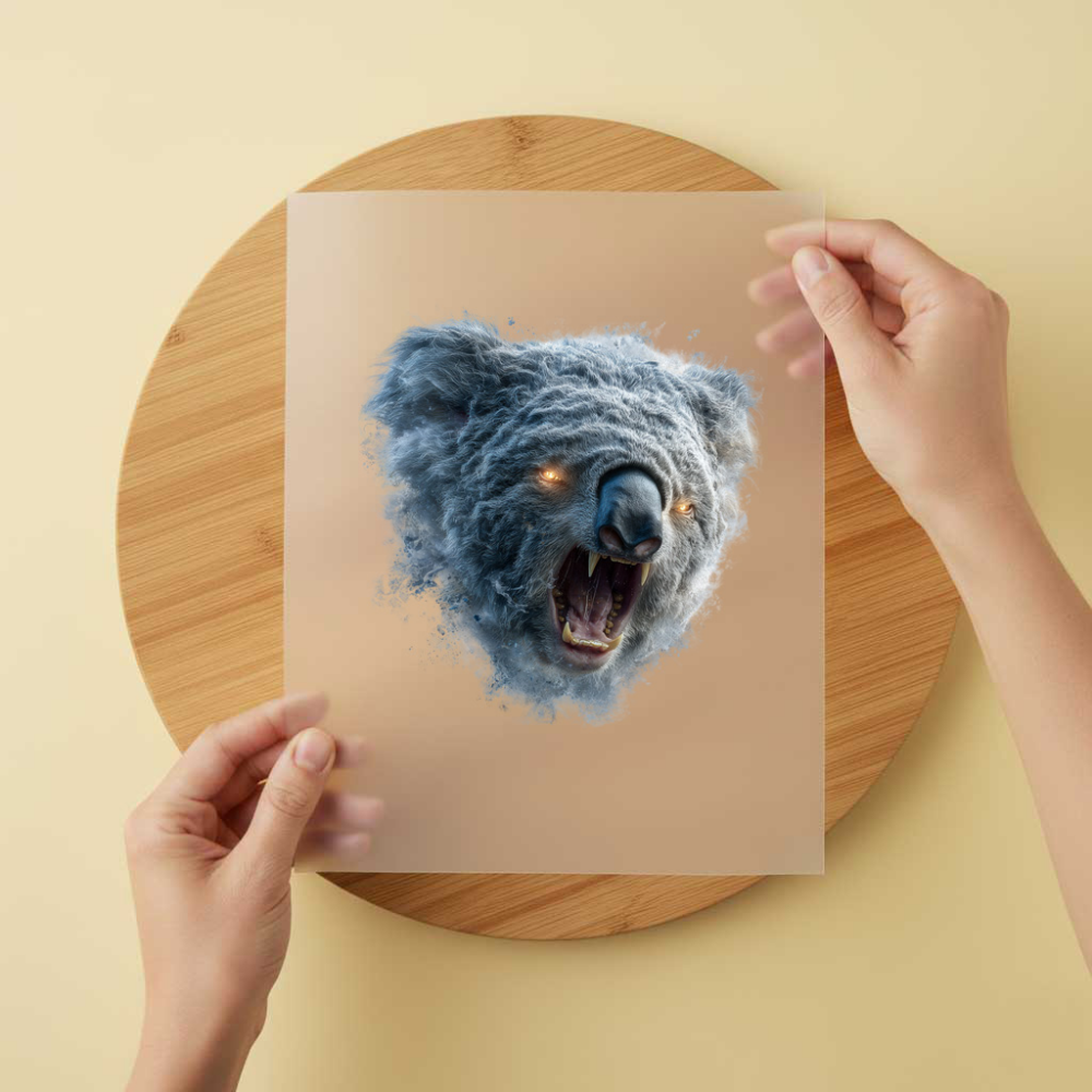 Bügelbild/Sticker Koala Böse Schreiend