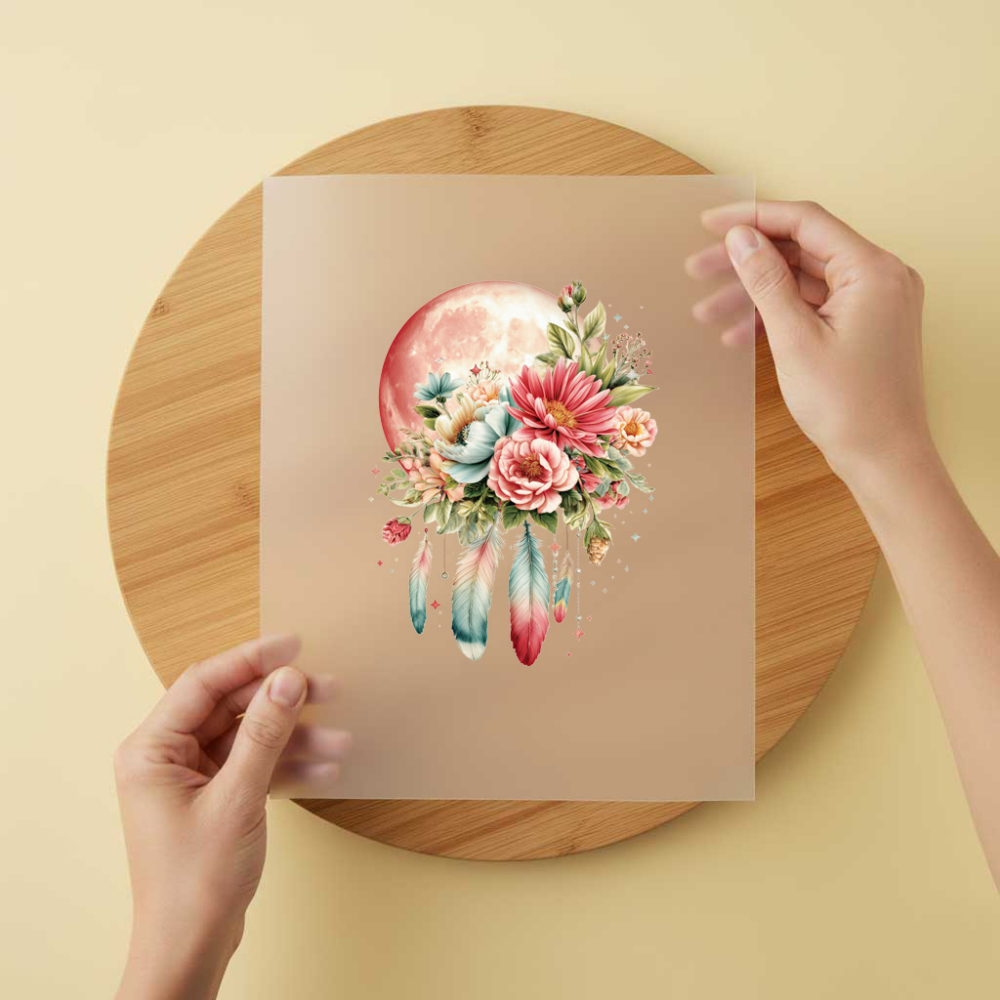 Bügelbild/Sticker Mond Flower 2