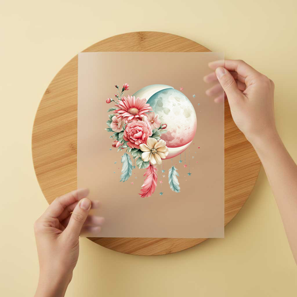 Bügelbild/Sticker Mond Flower 3