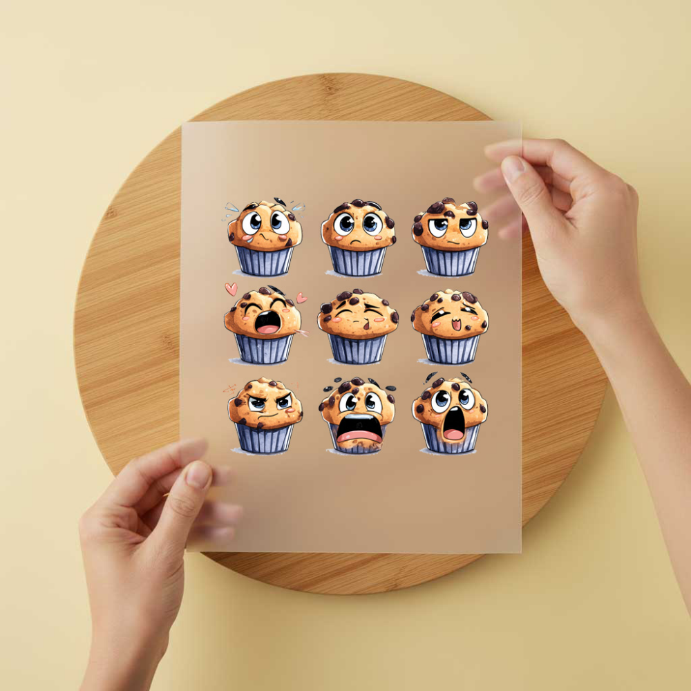 Bügelbild/Sticker Muffinset