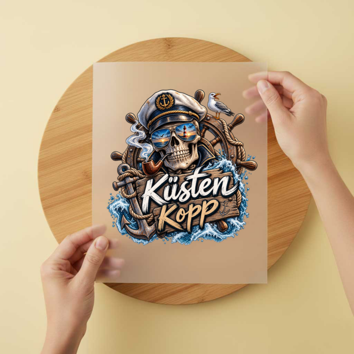 Bügelbild/Sticker Küsten Kopp – DTF Bügelbild und UV DTF Sticker