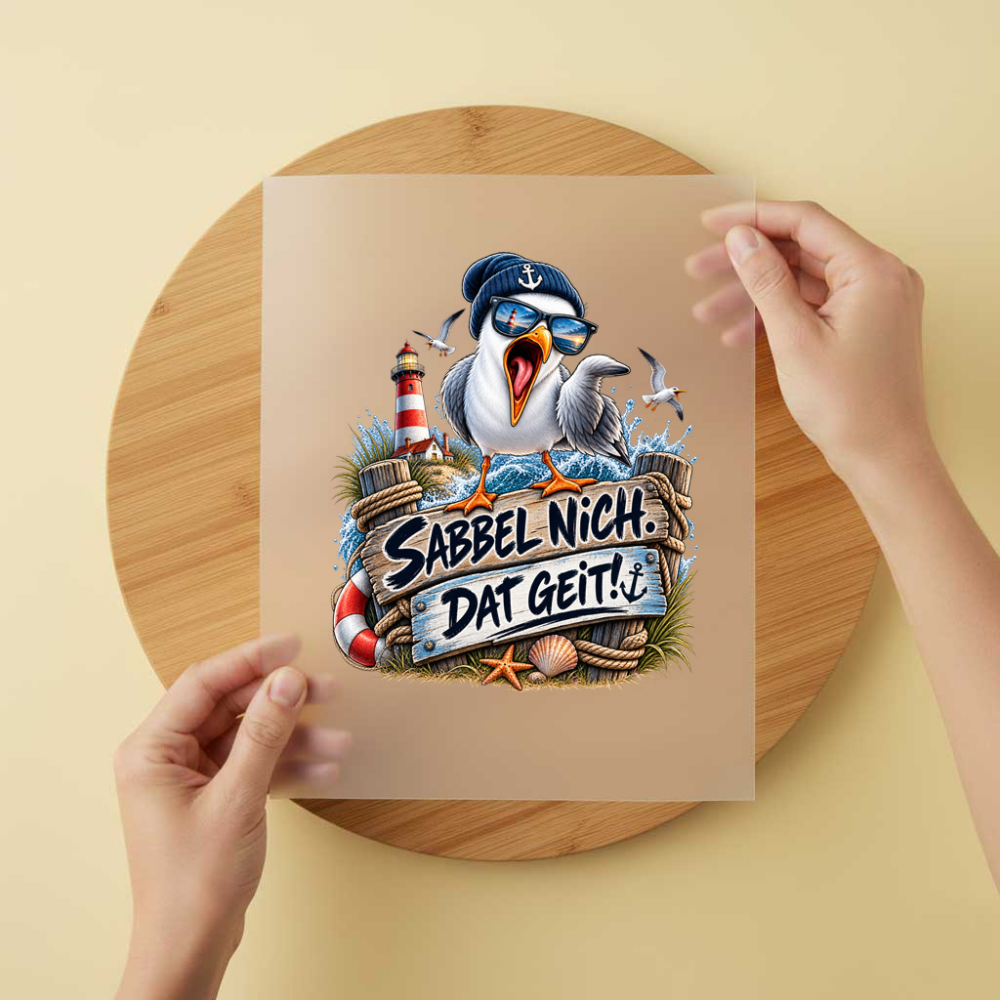 Bügelbild/Sticker Maritim - Sabbel Nich – DTF Bügelbild und UV DTF Sticker