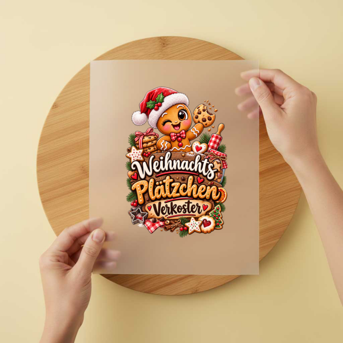 Bügelbild/Sticker Weihnachtsplätzchen Verkoster – DTF Bügelbild und UV DTF Sticker