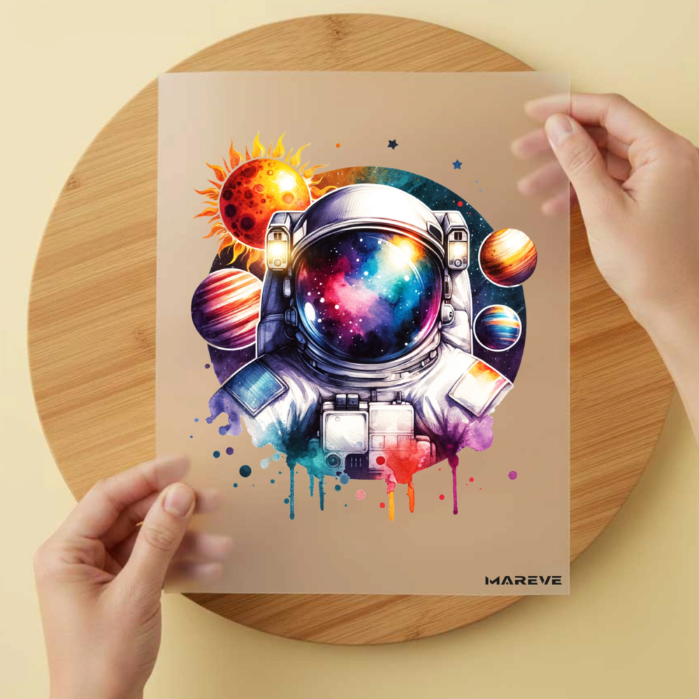 Bügelbild/Sticker Astronaut Magic Planeten